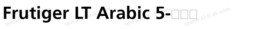 Frutiger LT Arabic 5字体转换